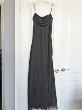 Jump Black Cowl Neck Maxi Slip Dress